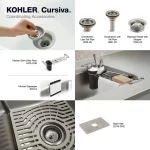 Cursiva Stainless Steel 27 in. Single Bowl Top-Mount/Undermount Kitchen Sink