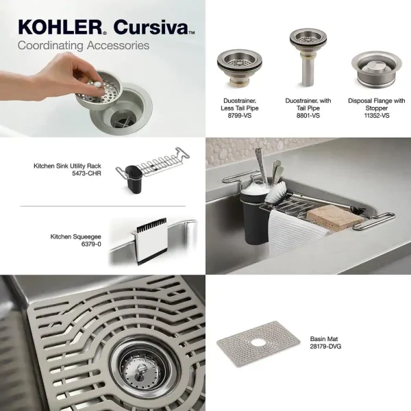 Cursiva Stainless Steel 27 in. Single Bowl Top-Mount/Undermount Kitchen Sink