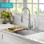 Loften 28 in. Drop-in/Undermount Single Bowl Stainless Steel Kitchen Workstation Sink with Accessories