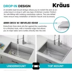 Loften 28 in. Drop-in/Undermount Single Bowl Stainless Steel Kitchen Workstation Sink with Accessories