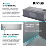 Loften 33 in. Drop-in/Undermount Single Bowl Stainless Steel Kitchen Workstation Sink with Accessories