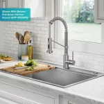 Loften 33 in. Drop-in/Undermount Single Bowl Stainless Steel Kitchen Workstation Sink with Accessories