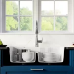 White Quartz 33 in. 50/50 Double Bowl Composite Drop-in Kitchen Sink