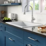 White Quartz 33 in. 50/50 Double Bowl Composite Drop-in Kitchen Sink