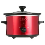 NESCO SC-150R Slow Cooker, 1.5 Quarts, Metallic Red