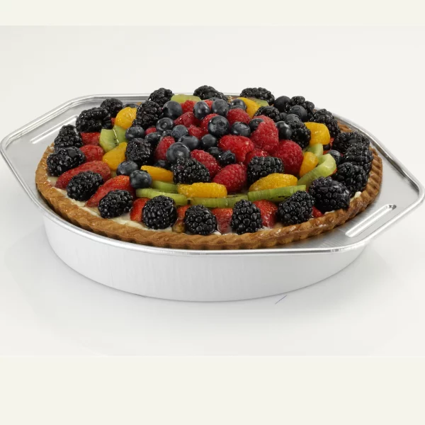 Handi-Foil Aluminum Super King 9" Round Cake Pan with Lid, 2 Count