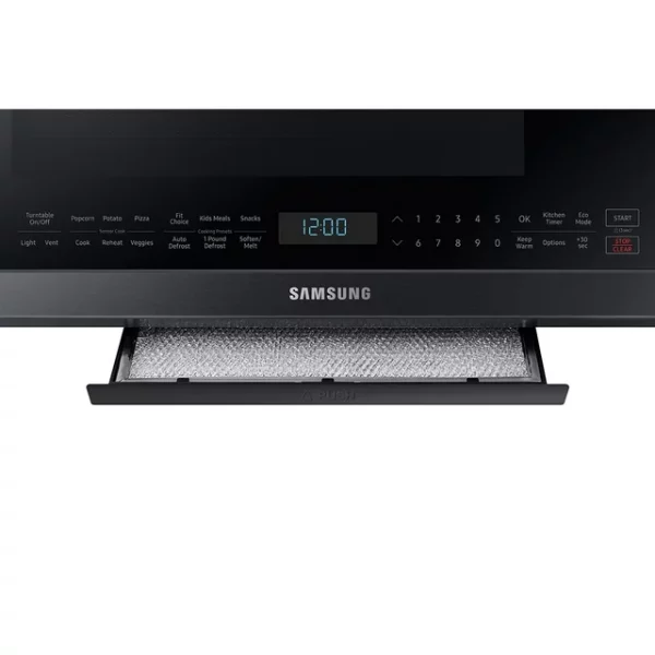 Samsung 2.1 Cu. Ft. Over The Range Microwave with Sensor Cooking in Black Stainless Steel
