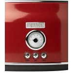 HADEN Dorset 2-Slice Wide Slot Stainless Steel Retro Toaster, Red