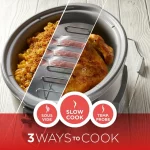 BLACK+DECKER 7-Quart Digital Slow Cooker with Temperature Probe + Precision Sous-Vide , Stainless, SCD7007SSD