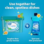 Great Value Pacs Dishwasher Detergent Pods, Clean and Fresh Scent, 45.5 Ounce, 96 Count