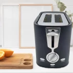 ROTTAY 2 Slice Toaster, Defrost, Reheat and Cancel Functions, Removable Crumb Tray, 6 Browning Settings, 800 Watts Wide Slots Bread Toaster-Black