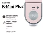 Keurig K-Mini Plus Single Serve K-Cup Pod Coffee Maker, Dusty Rose