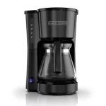 BLACK+DECKER 5-Cup* Coffee Maker, Compact Design, Black, CM0700B