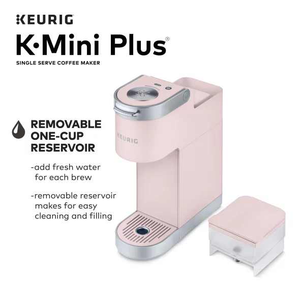 Keurig K-Mini Plus Single Serve K-Cup Pod Coffee Maker, Dusty Rose
