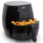 Deco Chef 5.8QT (19.3 Cup) Digital Electric Air Fryer with Accessories and Cookbook- Air Frying, Roasting, Baking, Crisping, and Reheating for Healthier and Faster Cooking (Black)