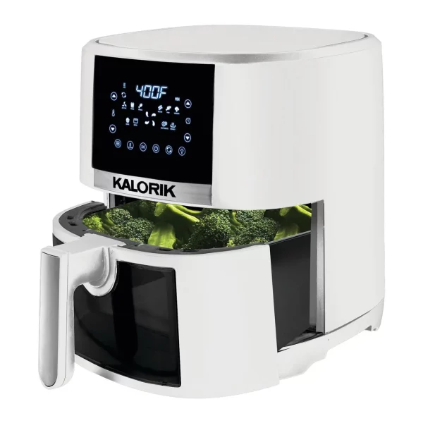 Kalorik® 5 Quart Air Fryer with Ceramic Coating and Window, New, 13.5 in