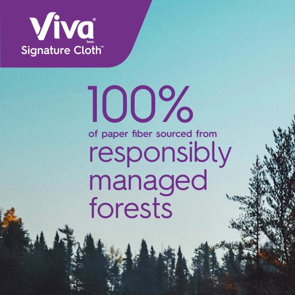 Viva Signature Cloth Paper Towels, 6 Double Rolls, 94 Sheets per Roll (564 Total)