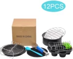 Lychee 12-Piece Air Fryer Accessory Set 3.8QT - 5.8QT