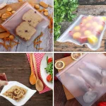Swtroom Reusable Storage Bags, 10 Pack Reusable Gallon Freezer Bags, Extra Thick Leakproof Silicone and Plastic Free for Travel Items and Home Organization (6 Sandwich Bags+4 Kids Snack Bags)