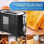 ATUPEN Toaster 2 Slice - Wide Slot with 7 Browning Settings for Toasting Bagels Breads Waffles - Black