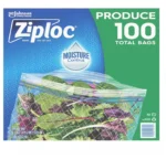 Ziploc Produce Bags w/ Seal Top (100 ct.)