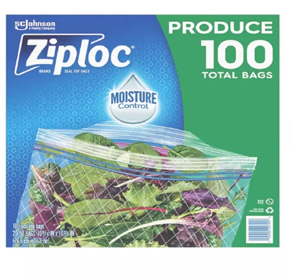 Ziploc Produce Bags w/ Seal Top (100 ct.)