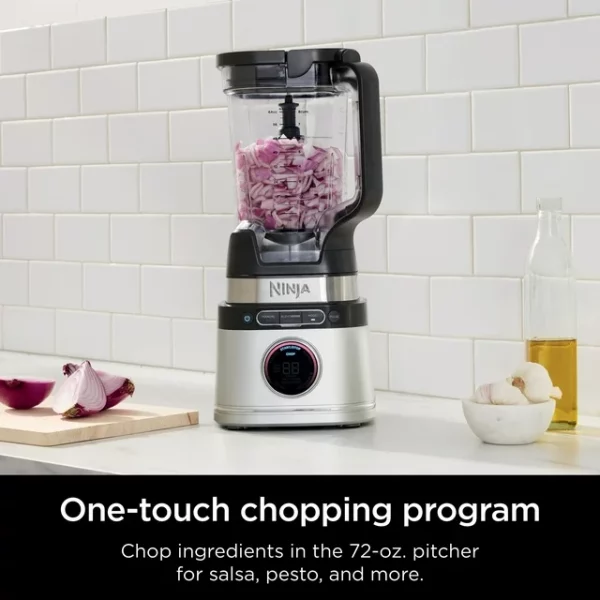 Ninja Detect Duo Power Blender + Single Serve with Blend Sense Technology, Platinum Silver, TB300