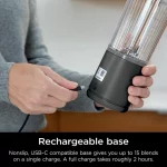 Ninja Blast 16 oz. Personal Portable Blender with Leak Proof Lid and Easy Sip Spout, Perfect for Smoothies, Black, BC100BK