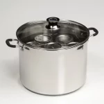 Kitchen Crop VKP Brands Canner, Holds 7 Quart Jars, 20 Quart Liquid Capacity, Silver