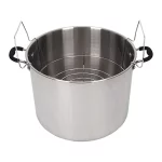 Kitchen Crop VKP Brands Canner, Holds 7 Quart Jars, 20 Quart Liquid Capacity, Silver