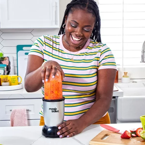 Magic Bullet® 11 Piece Personal Blender MBR-1101 – Silver / Black