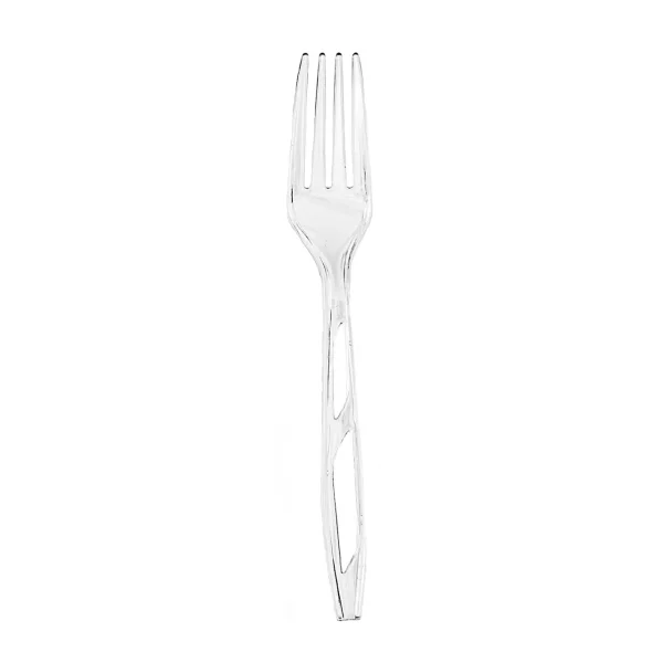 Great Value Everyday Disposable Plastic Forks, Clear, 100 Count