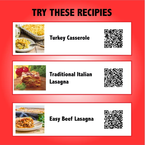 Mainstays Lasagna Pan with Lid 2 Count for Home or Take-Out Containers