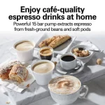 Hamilton Beach Espresso Maker, Black, 15 Bar Pump, New, 40715