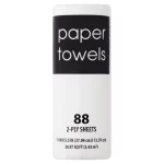 Paper Towels, 1 Roll, 88 Sheets, 2-Ply