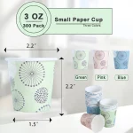 Lamosi Paper Cups Disposable Mouthwash Cups Small Cups 3 oz 300 Count