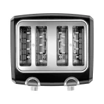 Black & Decker 4 Slice Toaster, Extra Wide Slots, Black, T4569B