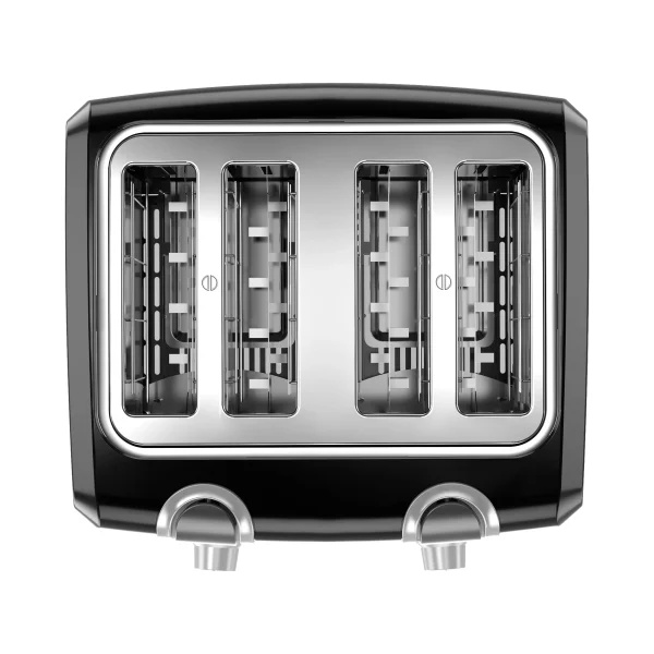 Black & Decker 4 Slice Toaster, Extra Wide Slots, Black, T4569B