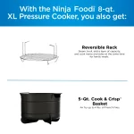 Ninja Foodi 10-in-1 8-Quart XL Pressure Cooker Air Fryer Multicooker, Stainless, OS400