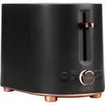 Café Express Finish 2-Slice Toaster | Extra-Wide Slots, Extra Lift for Waffles, Pastries, Texas Toast & More | 4 Pre-Set Functions, 8 Shade Options | Countertop Kitchen Essentials | Matte Black