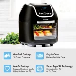 PowerXL Vortex Air Fryer Pro Plus 10 Quart Capacity, Black, 1700 Watts,