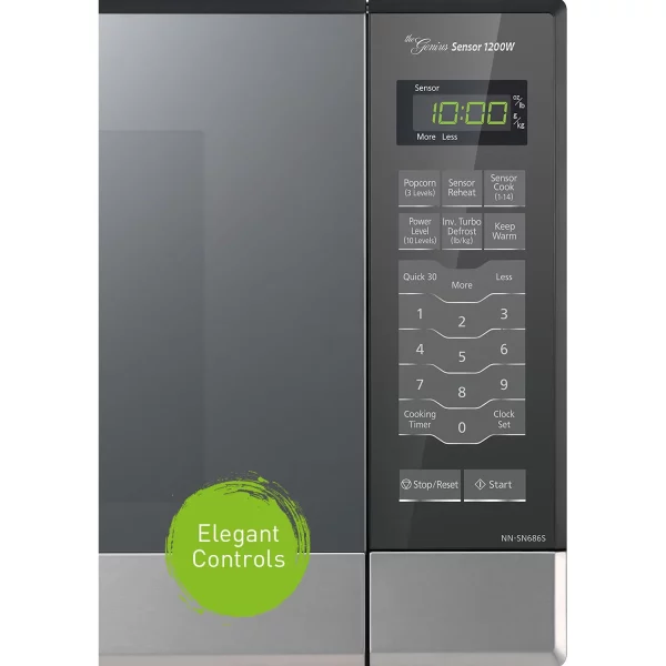 Panasonic 1.2 Cu. ft. Countertop / Built-In Microwave Oven, 1200W Inverter Power and Genius Sensor, New