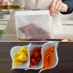 Swtroom Reusable Storage Bags, 10 Pack Reusable Gallon Freezer Bags, Extra Thick Leakproof Silicone and Plastic Free for Travel Items and Home Organization (6 Sandwich Bags+4 Kids Snack Bags)