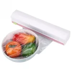 Wrap Cutter,Miuline Foil Dispenser Food Wrap Dispenser Plastic Wrap Cutter Foil and Cling Film Cutte Storage Kitchen,Household Reusable Food Plastic Wrap Dispenser with Cutter