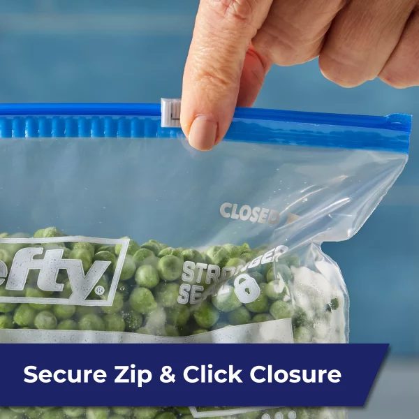 Hefty Slider Freezer Storage Bags, Gallon Size, 60 Count