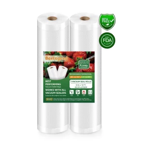 2 Rolls 8" x 12' Vacuum Sealer Bags for Food Saver, Vacuum Seal Bags Rolls Food Storage Bags