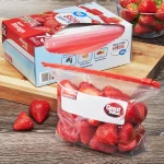 Great Value Fresh Seal Slider Zipper Bags, Quart Storage, 75 Count