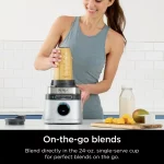 Ninja Detect Duo Power Blender + Single Serve with Blend Sense Technology, Platinum Silver, TB300