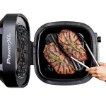 PowerXL Grill Air Fryer Combo Plus, Indoor Grill / Air Fryer, Stainless Steel