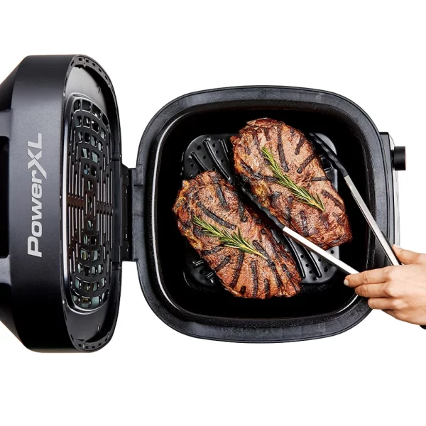 PowerXL Grill Air Fryer Combo Plus, Indoor Grill / Air Fryer, Stainless Steel